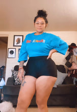 Load image into Gallery viewer, Teal Crop Sweatshirt